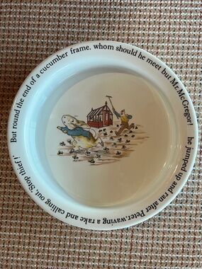 Vintage Wedgwood Beatrix Potter Peter Rabbit Porridge Bowl